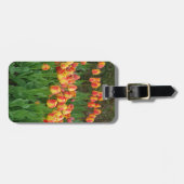 Rode en gele Tulpventilator Bagagelabel (Voorkant horizontaal)