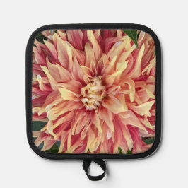 Rode en gele variëteiten Dahlia Floral Pannenlap