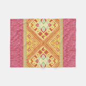 Rode en gele veren fleece deken (Voorkant (Horizontaal))