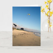 Rode en Gele Vlieger, Wenskaart Kaart (Gele Bloem)