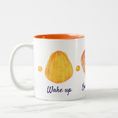 Rode en Gele Waterverf Seashells Mok (Links)