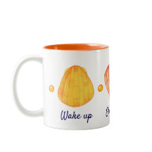 Rode en Gele Waterverf Seashells Mok