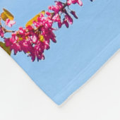 RODE EN GLOEIENDE STROOM ONDER BLUE SKY FLEECE DEKEN (Hoek)