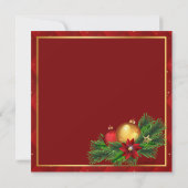 Rode en Gold Argyle-fotokaart (Achterkant)