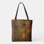 Rode en goudboomtakken Abstract Tote Bag (Achterkant)