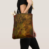 Rode en goudboomtakken Abstract Tote Bag (Dichtbij)