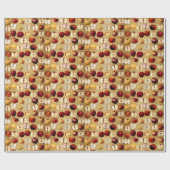 rode en gouden appels cadeaupapier (Vlak)