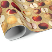 rode en gouden appels cadeaupapier (Rol Hoek)