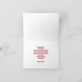 Rode en gouden Chevron Print "Happy Kwanzaa" Kaart (Binnen)