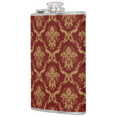 Rode en gouden  damp heupfles (Links)