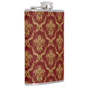 Rode en gouden  damp heupfles (Rechts)