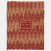 Rode en gouden deken gepersonaliseerd kerstcadeau (Voorkant)