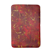 Rode en gouden Flecks Badmat (Voorkant Verticaal)