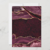 Rode en Gouden Glitter Agate 21e Verjaardag Kaart (Achterkant)