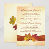 Rode en gouden herfstesdoorn verlaat repetitiedine kaart (Voorkant / Achterkant)