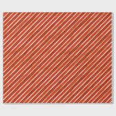 Rode en gouden kerststrepen cadeaupapier (Vlak)