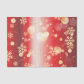 Rode en gouden kerstwinter Wonderland Tissuepapier (Voorkant)