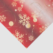 Rode en gouden kerstwinter Wonderland Tissuepapier (Detail)