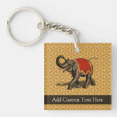 Rode en gouden olifant sleutelhanger (Voorkant)