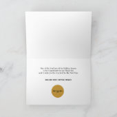 Rode en gouden Pine Boughs met Pine Cones Kaart (Binnen)