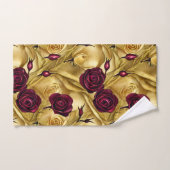 Rode en gouden Rozen Bad Handdoek (Handdoek)