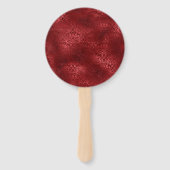 Rode en gouden  Rozen Handwaaier (Achterkant)