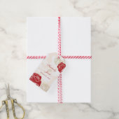 Rode en gouden rozen Huwelijk Bedank cadeautag Cadeaulabel (Met Touw)
