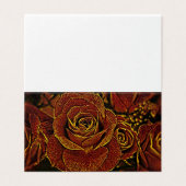 Rode en gouden Rozen Kaart (Buitenkant ongevouwen)