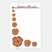 Rode En Gouden Rozen Post-it® Notes (Voorkant)