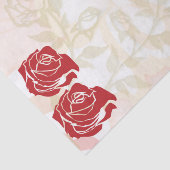 Rode en gouden rozen tissuepapier (Detail)