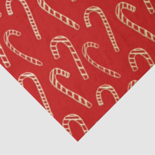 Rode en gouden snoepjes Rode kerst Tissuepapier (Detail)