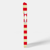 Rode en gouden strepen | Monogram Case-Mate iPhone Case (Achterkant / Links)