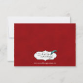 Rode en gouden Tassel Indiase bruiloft Save the Da Date (Achterkant)