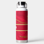 Rode en gouden waterfles (Achterkant)