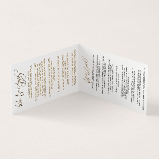 Rode en goudhoudende lippen - Lipesje Visitekaartje (Binnen)