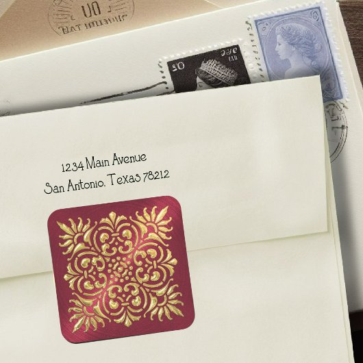  rode en goudrelige Sticker