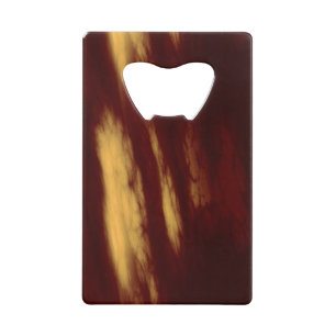 Rode en goudsmears Abstract Creditkaart Flessenopener