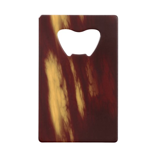 Rode en goudsmears Abstract Creditkaart Flessenopener (Voorkant)