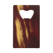 Rode en goudsmears Abstract Creditkaart Flessenopener (Achterkant)