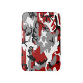 Rode en grijze camouflage, leger, leger badmat (Voorkant Verticaal)