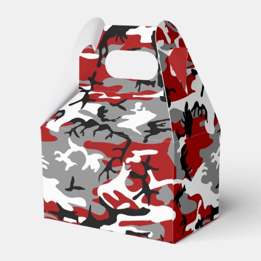 Rode en grijze camouflage, leger, leger bedankdoosjes (Achterkant)