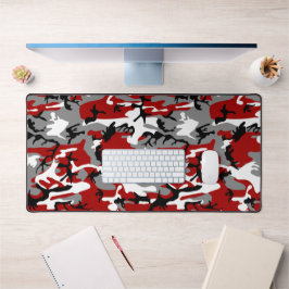 Rode en grijze camouflage, leger, leger bureaumat