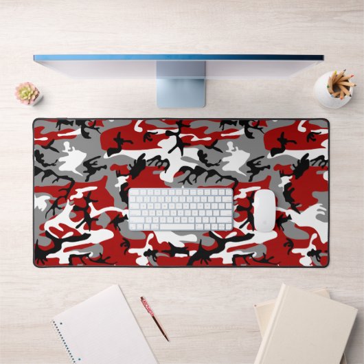 Rode en grijze camouflage, leger, leger bureaumat (Kantoor 1)