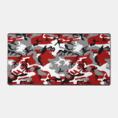 Rode en grijze camouflage, leger, leger bureaumat (Voorkant)