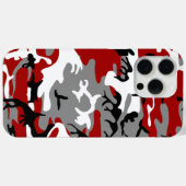 Rode en grijze camouflage, leger, leger Case-Mate iPhone case (Achterkant (horizontaal))