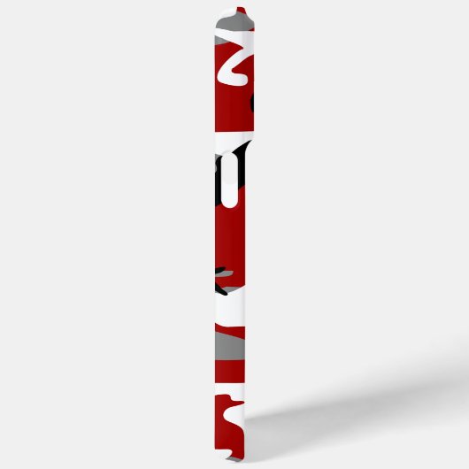 Rode en grijze camouflage, leger, leger Case-Mate iPhone case (Achterkant / Rechts)