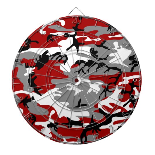 Rode en grijze camouflage, leger, leger dartbord (Voorkant)