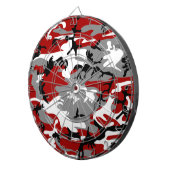 Rode en grijze camouflage, leger, leger dartbord (Voorkant Rechts)
