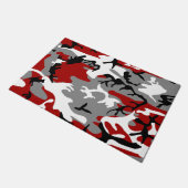Rode en grijze camouflage, leger, leger deurmat (Schuin)