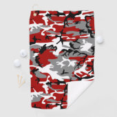 Rode en grijze camouflage, leger, leger golfhanddoek (Insitu)